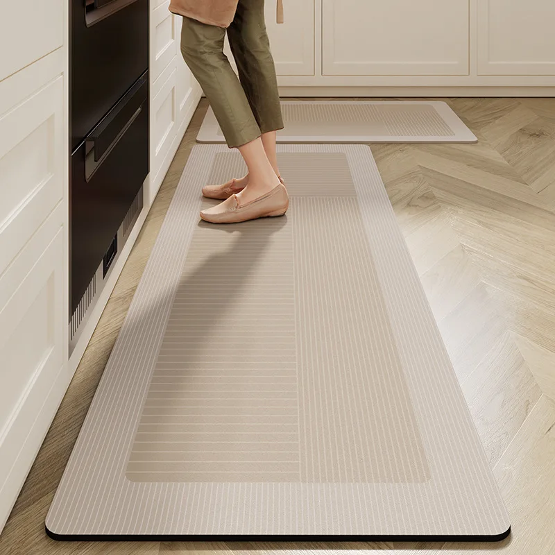 VIKAMA Kitchen diatom mud mat wabi-Sabi water absorbent oil non-slip mat home long easy to care quick dry mat