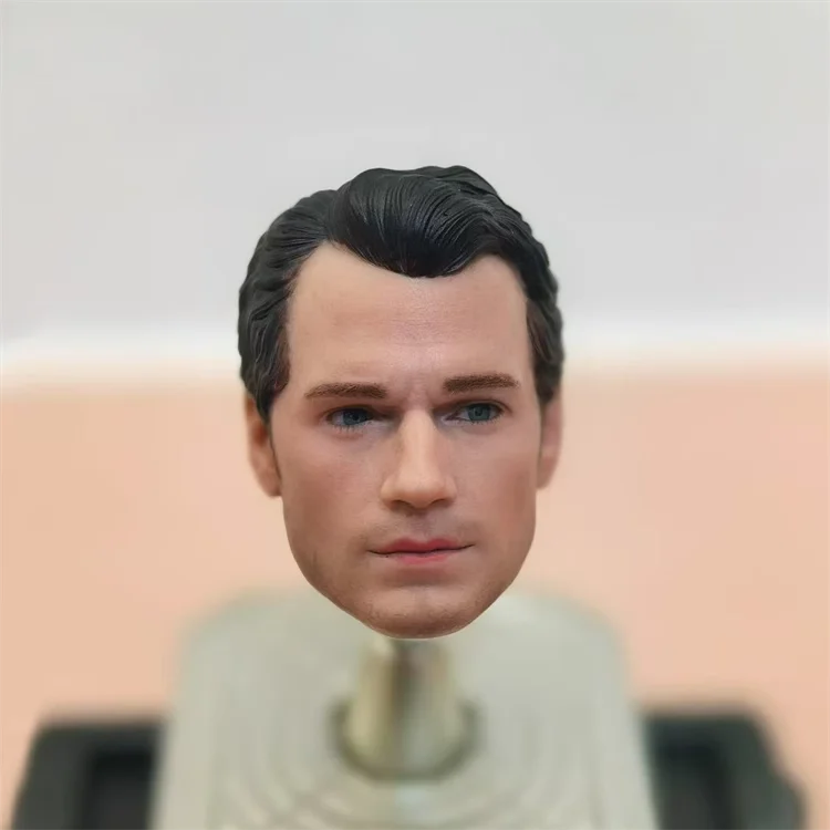 

1/12 Scale Male Soldier Super Henry Head Sculpt Model Movable Eye Design Toys Accessory Handmade fit Welike Mezco 6" Figure Body