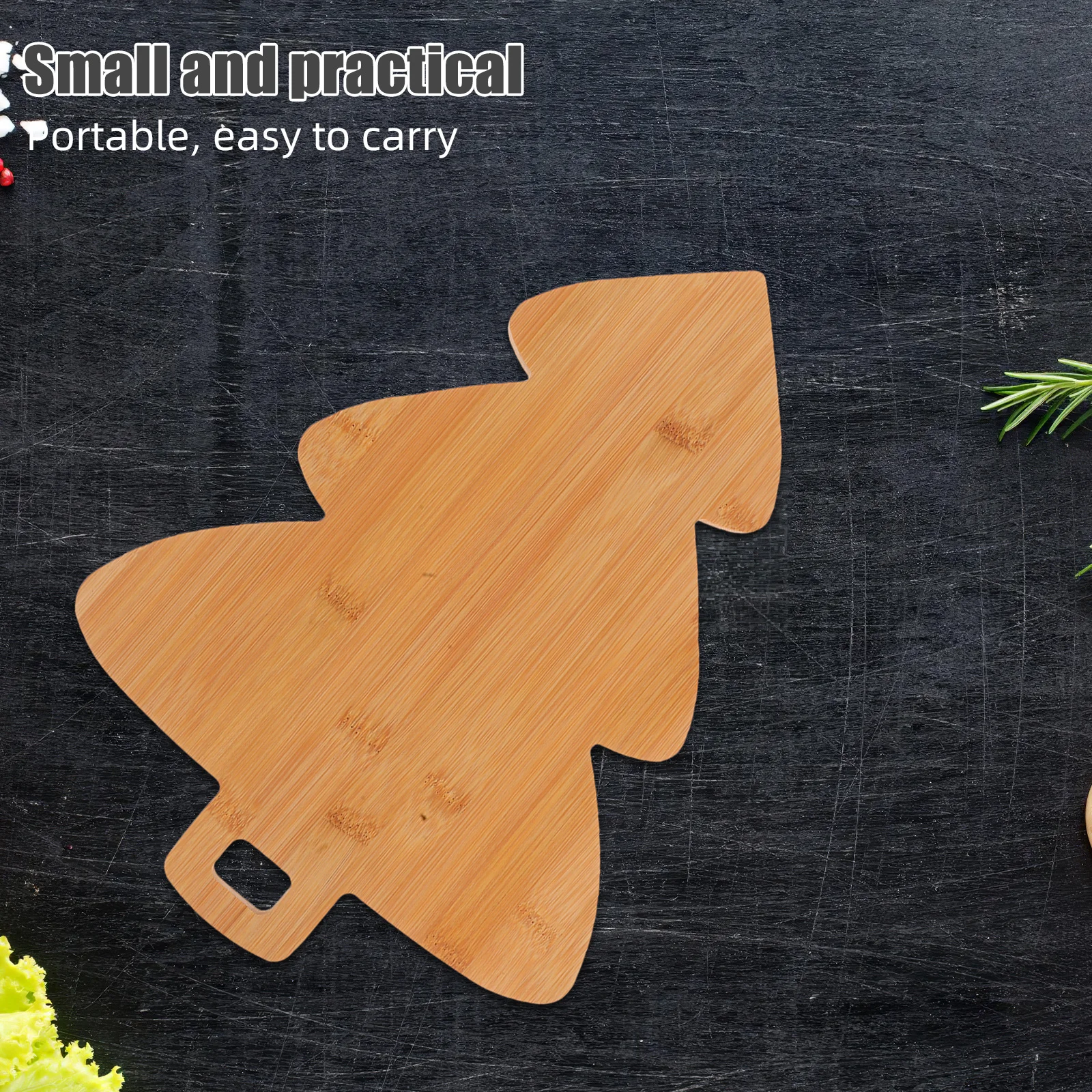 

Dual-Sided Christmas Tree Bamboo Board Holiday Serving Tray for Charcuterie Cheese Fruits Vegetables Festive Appetizer Display