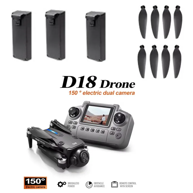 

D18 Screen RC Drone battery/Propeller for D18 RC Drone Accessories D18 Screen Drone Battery Blades D18 Dron Battery Toy