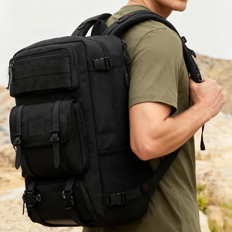 

Рюкзак для путешествий большой емкости, мужская сумка для хранения в деловом поезде, спортивный тренировочный рюкзак на открытом воздухе, мужской рюкзак для альпинизма