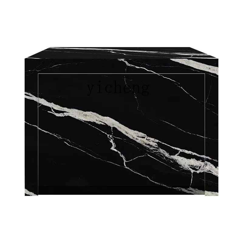 YFY  full rock slab bedside table bedroom bedside storage personalized high-end storage cabinet home accessories