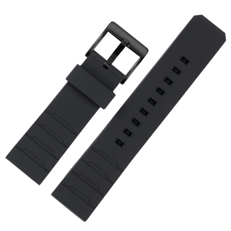 23mm Silicone Rubber Watch Strap For Casio Protrek Series PRW-60/YT PRW-30/50/70 Sports Silicone Watchband Steel Belt