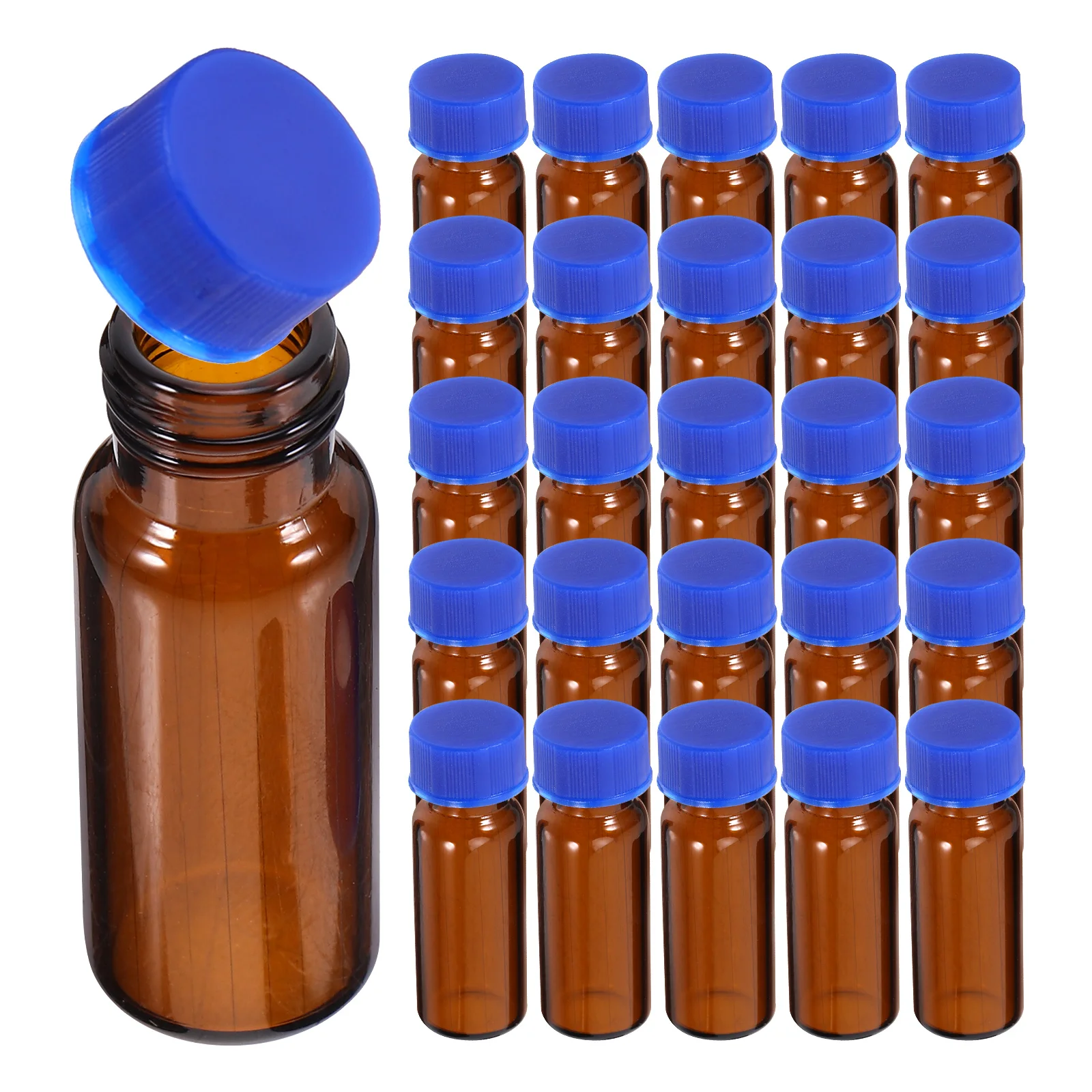 

100 Pcs Vial Glass Sampling Bottles Small Jar Sample Vials Leak-proof Lab for Cosmetics