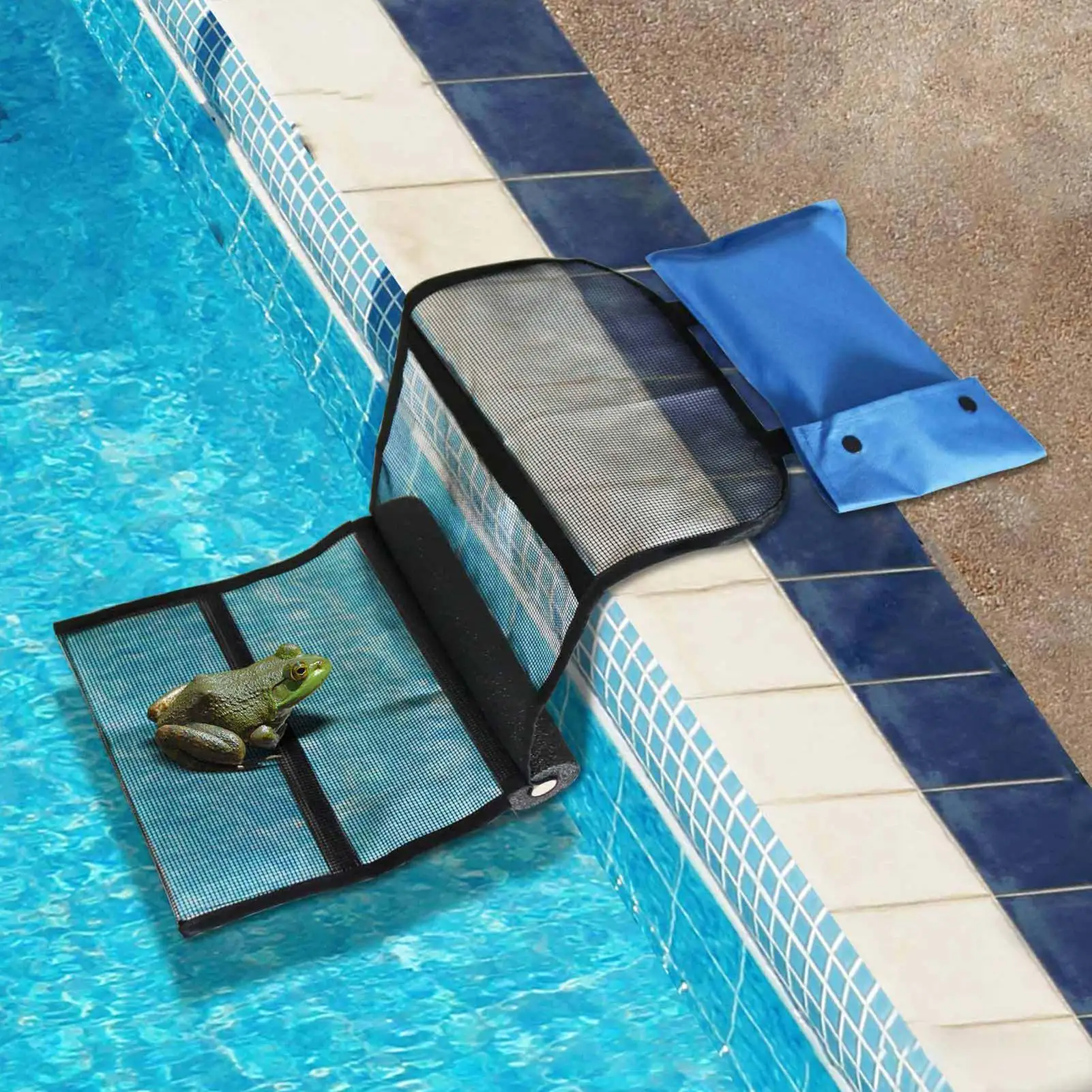 Pool Animal Escape Ramp Swimming Pools Floating Animals Rescue Tool Versatile Animal Saving Safety Net Pads Ladder for Lizards