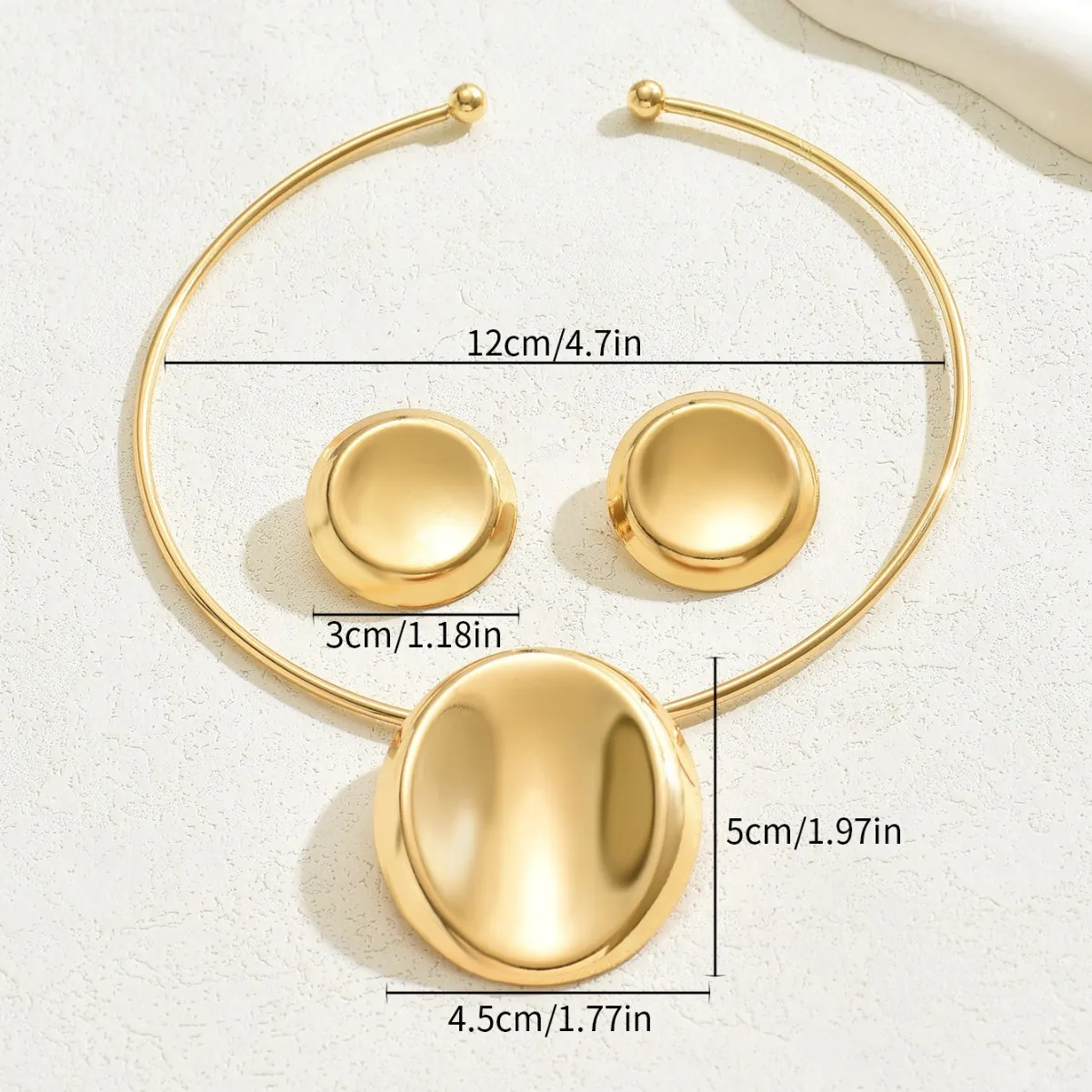 Новое женское геометрическое ожерелье, серьги, комплект, кольцо, кулон, цепочка на ключицу