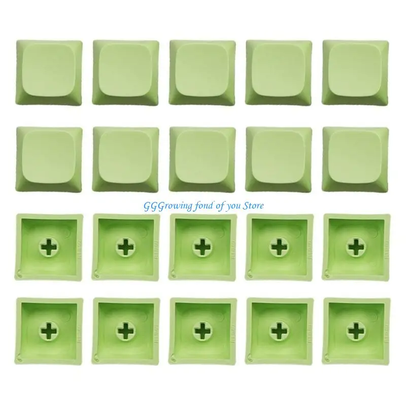 

H9EB 20PCS Color PBT Keycaps 1U XDA Height Replacement Keycap Set For Gamers And Office Use Upgrades Keyboard Pattern