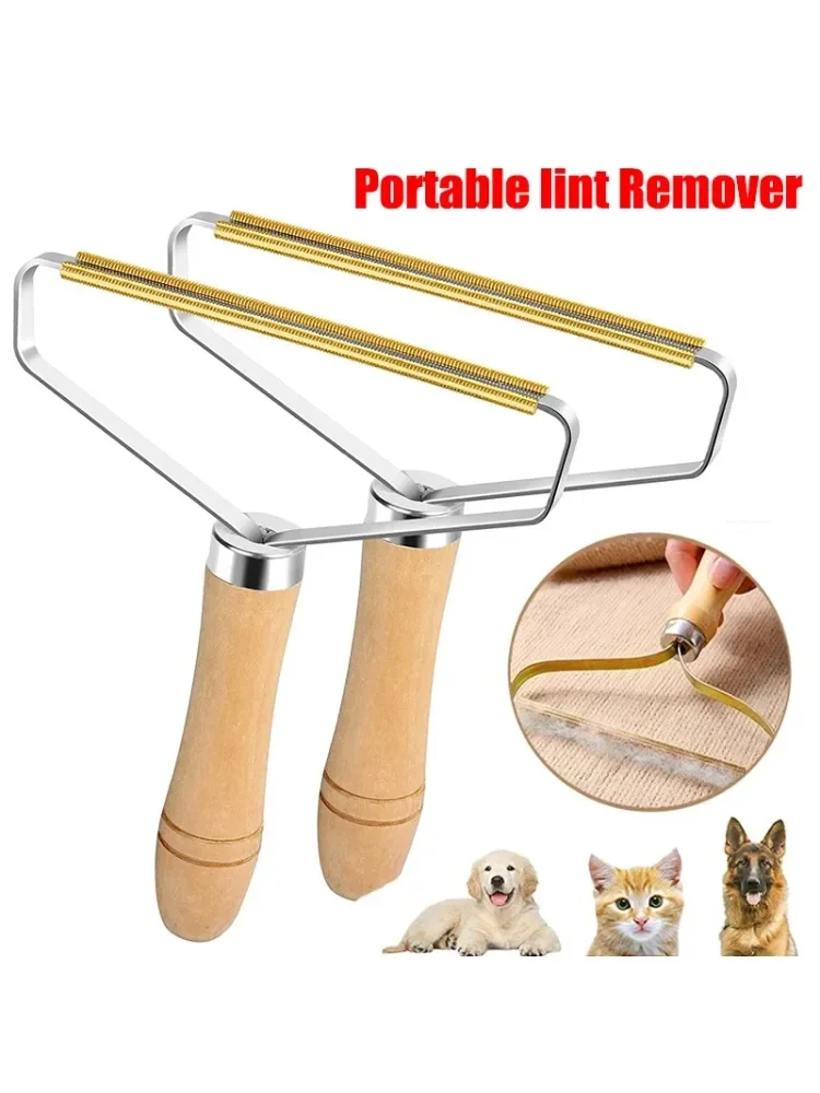 Portable Lint Remover Pet Hair Remover Brush Carpet Wool Coat Clothes Lint Pellet Manual Shaver Removal Scraper Cleaning Tool