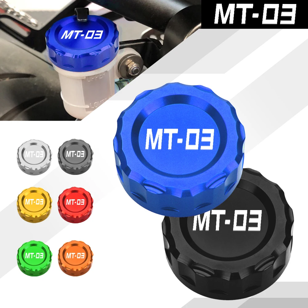 

For Yamaha MT03 MT-03 2015-2019 2020 2021-2023 2024 Motorcycle Accessories CNC Rear Brake Fluid Reservoir Cap Cylinder Cover