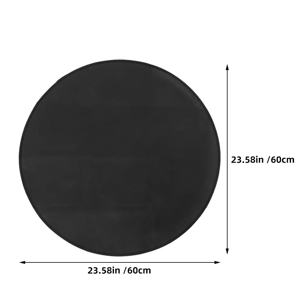 24 Inch Round Bbq Grill Mat Fireproof Heat Resistant Outdoor Fire Pit Pad for Deck Protection Camping Waterproof Floor Mat view 4