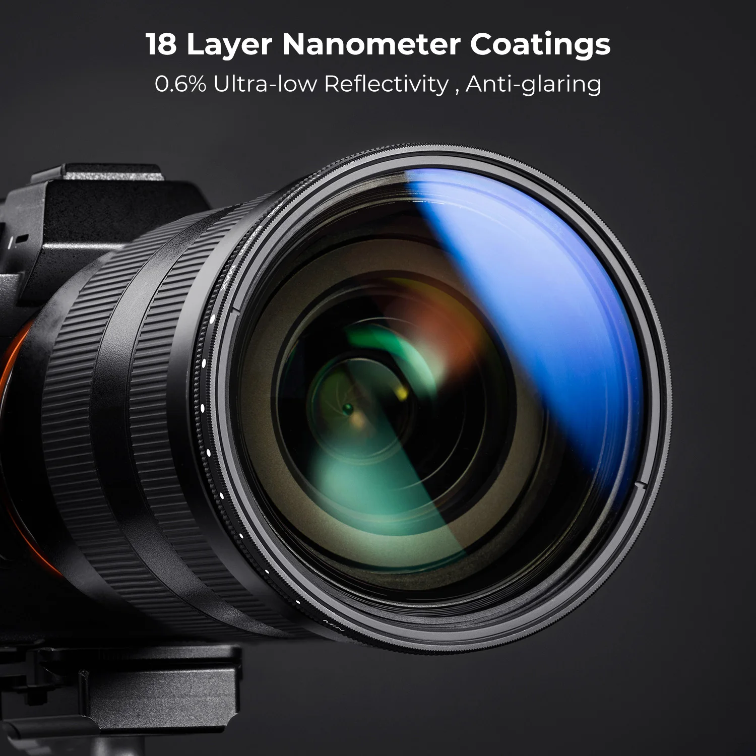 K&F Concept 67mm Nano K Serie Variable ND2-2000 (1-11 Stops) Camera Len Filter-18 Multi-Coated Adjustable Neutral Density Filter