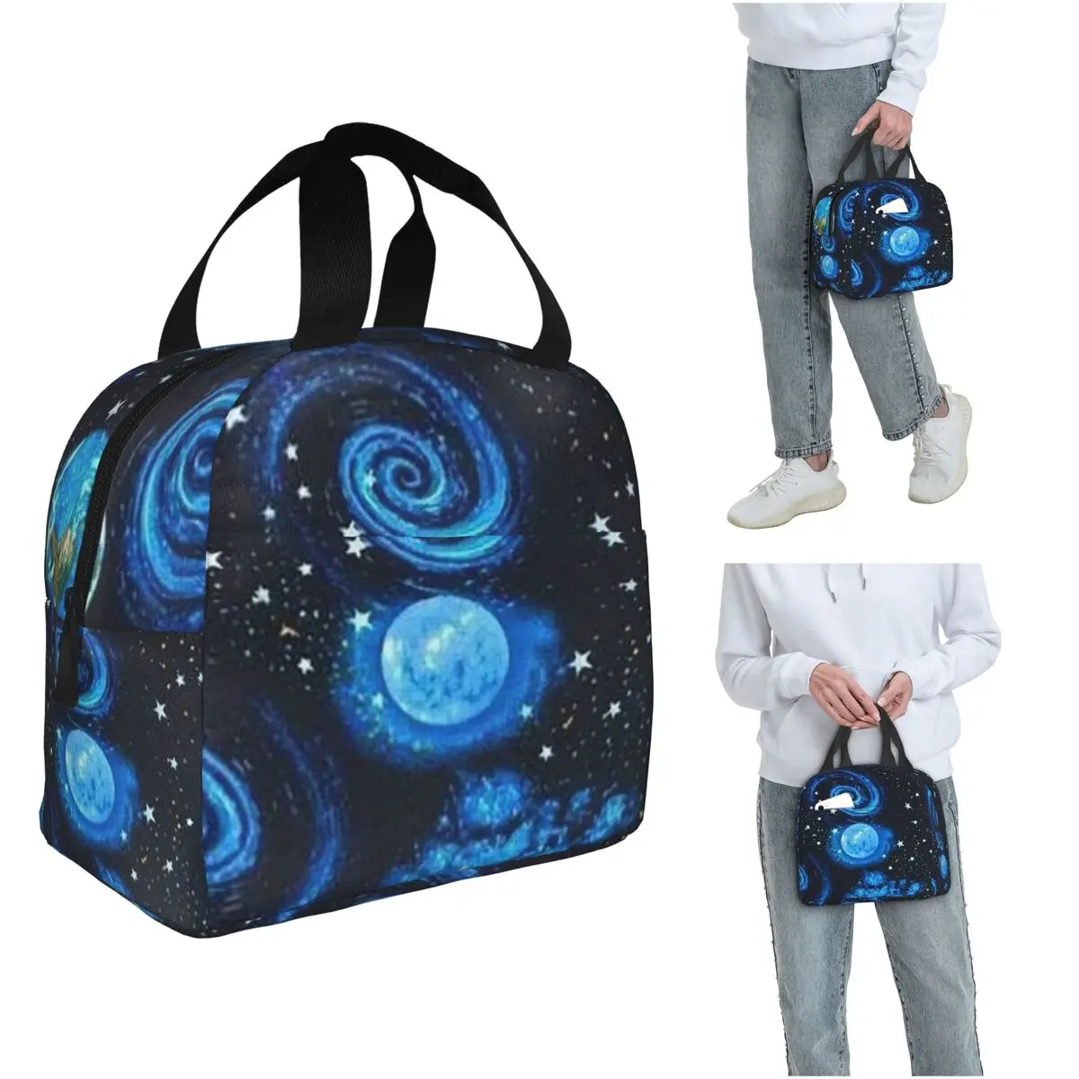 

Space Planet Insulated Lunch Bag for Kids School Cooler Thermal Food Box Tote Leakproof Lunch Boxes Container