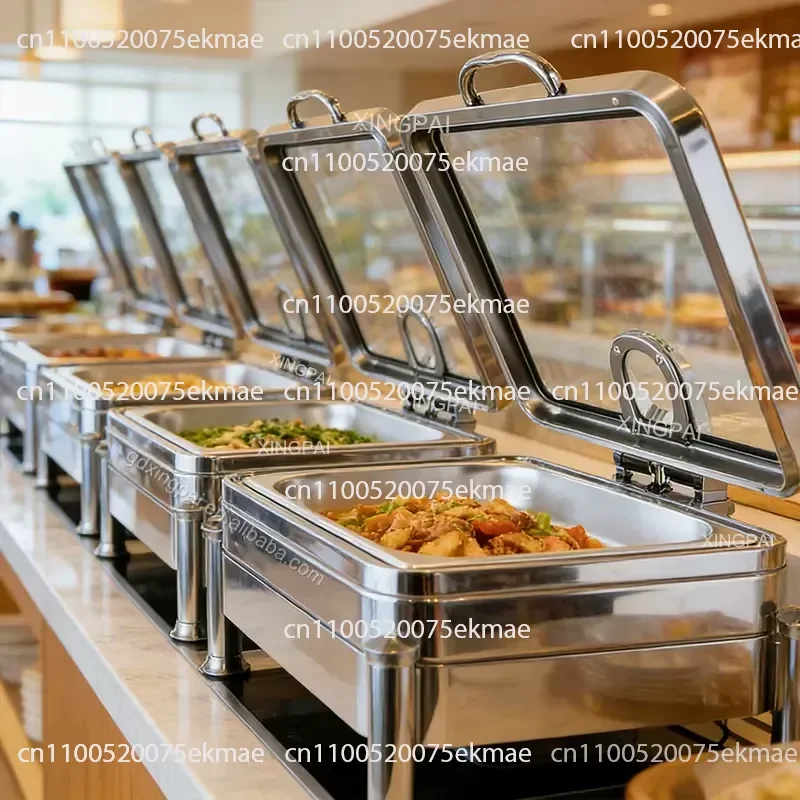 Commercial Restaurant Equipment 9L Dish Stainless Steel Buffet Hydraulic Buffet Heater