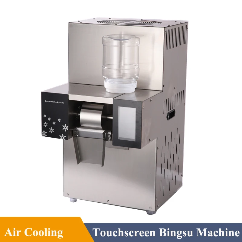 

250kg/day Air Cooling Touchscreen Snowflake Ice Machine Korea Bingsu Snow Ice Maker Shaver Machine Snowflake Ice Crusher Machine