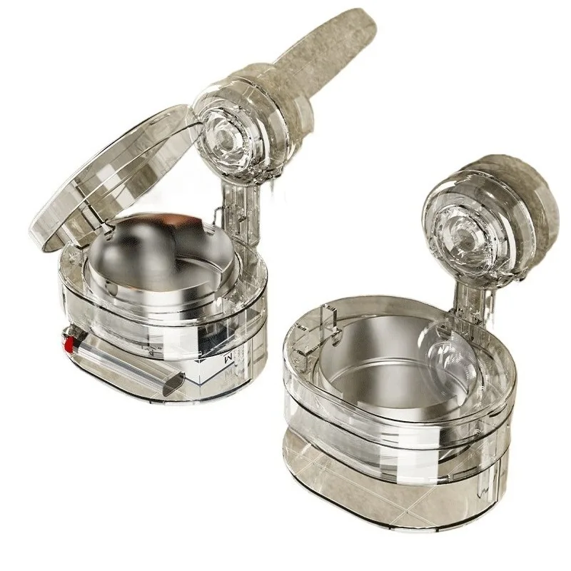Wall-Mounted Suction Cup Ashtray, Windproof & Sealed with Lid, Waterproof Bathroom Ashtray