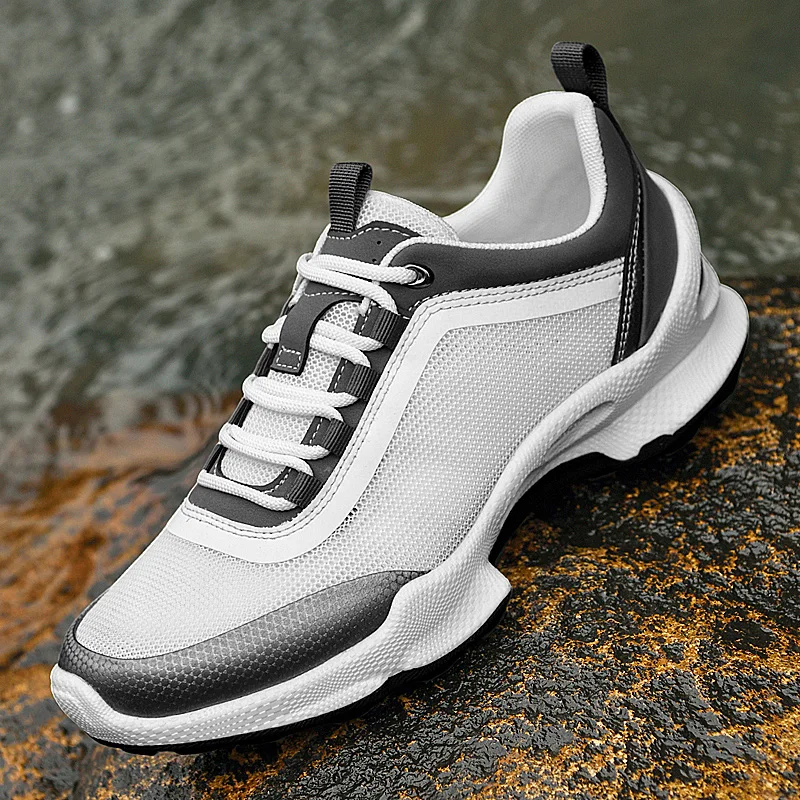 Summer Men Outdoor Sport Shoes Mesh Breathable Training Shoes Mens Anti Slip Trail Running Shoes Man Sports and Leisure Shoe