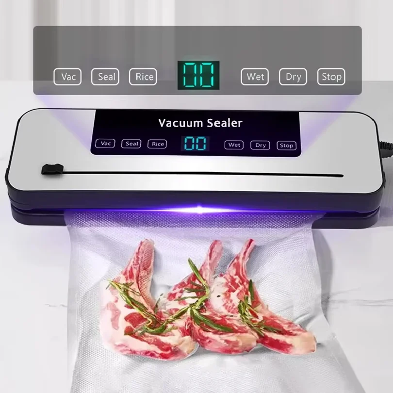 

30CM Semi-Automatic Electric Vacuum Sealer Machine with Cutter Commercial Kitchen Food Saver Packaging for Kitchen and Cocina