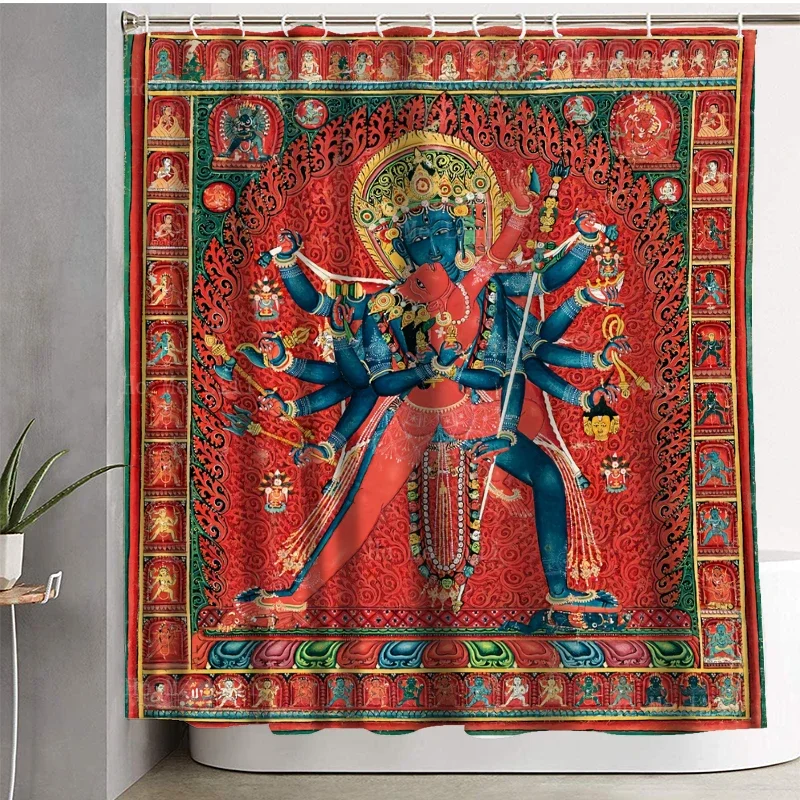 Hindu God Sexual Ancient Paintings Shower Curtain By Ho Me Lili Family Decorations Unique Birthday Present Suitable For Teenager