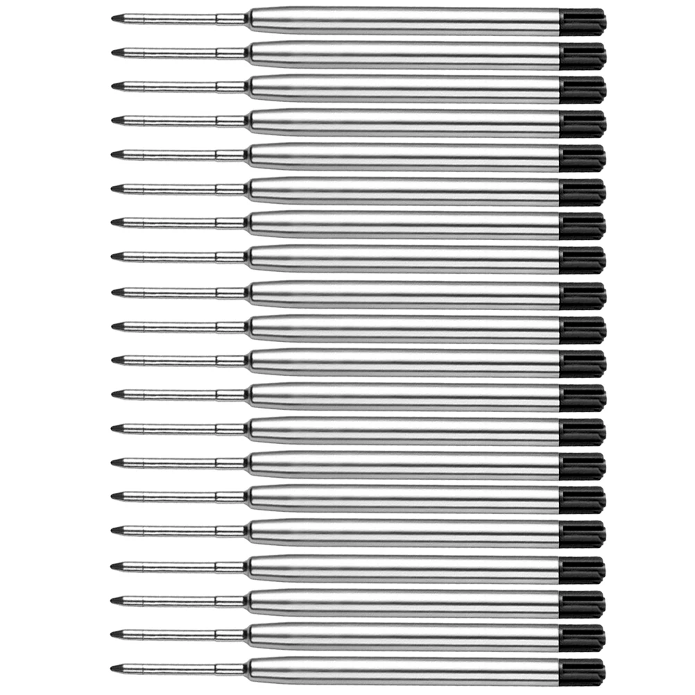 

20 PCS Ballpoint Pen Refill Supply Insert Refills for Pens Metal Replaceable Core