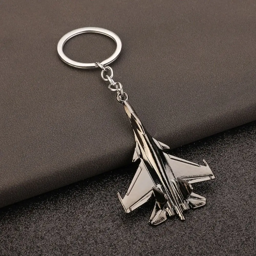 Zinc Alloy Alloy Airplane Keychain Fighter Model Miniature Combat Aircraft Keychain Cool Design Polished Finish