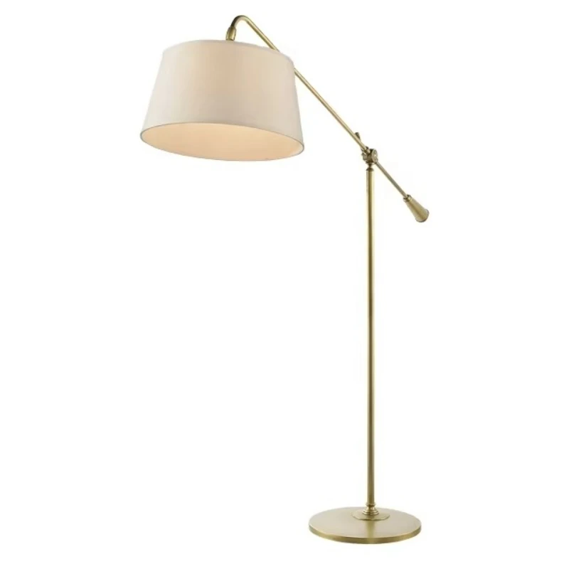 American adjustable rocker brass hotel floor lamp
