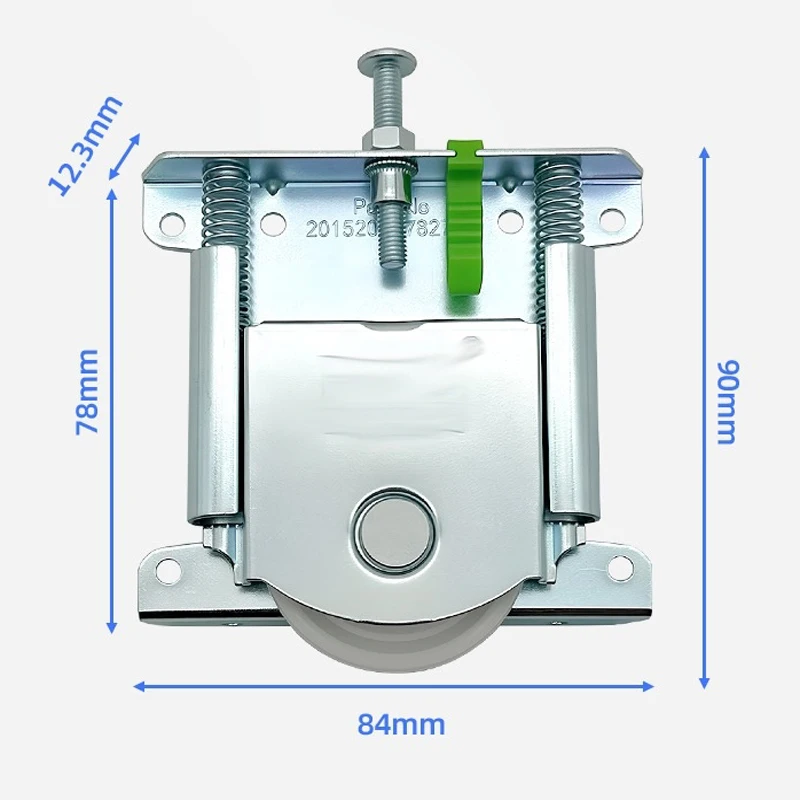 

Wardrobe Door Wheels Sliding Track With Soft Close Dampers Anti Derailment Silent Cabinet Hardware Home Use