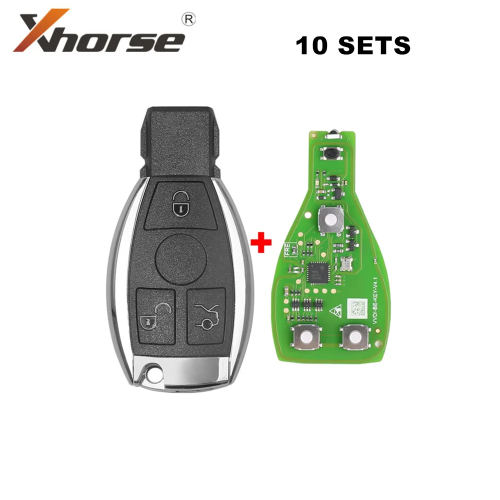 V4.2 Xhorse VVDI BE Key Pro with Key Shell 3 Button for Mercedes Benz Complete Key