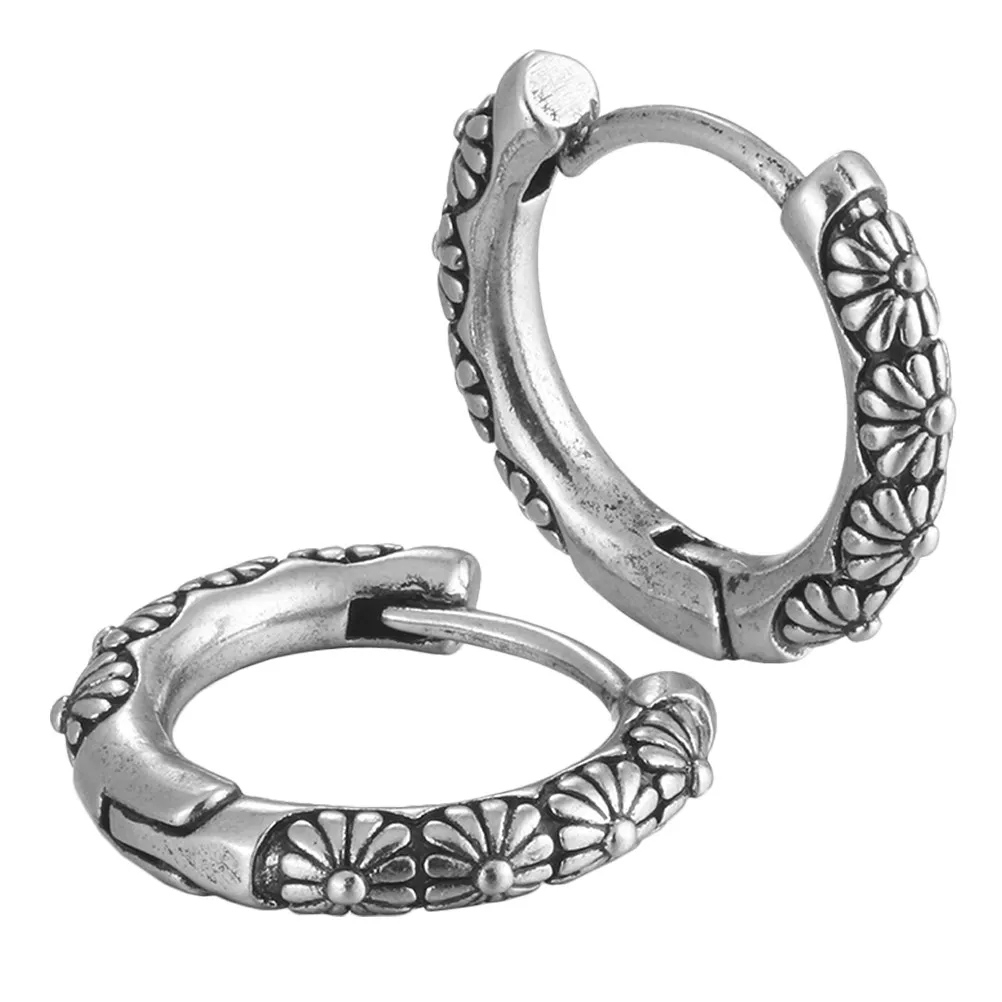 1Pair Punk Ear Accessories Retro Hip Hop Earrings High-End Material Lock Clasp Danglers Personality Ear Jewelry
