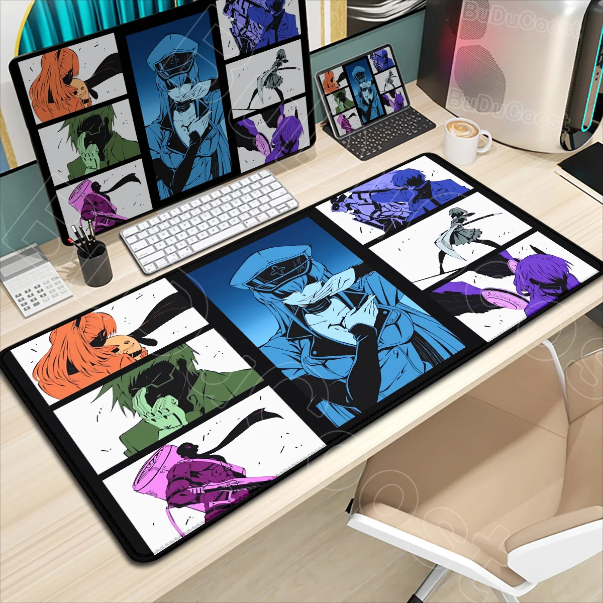 HD Printing Anime Akame Ga Kill Gaming Mouse Pad Non-slip Rubber Desk Mat Gamer Large Xxl 900x400mm Premium Kawaii Girl Mousepad