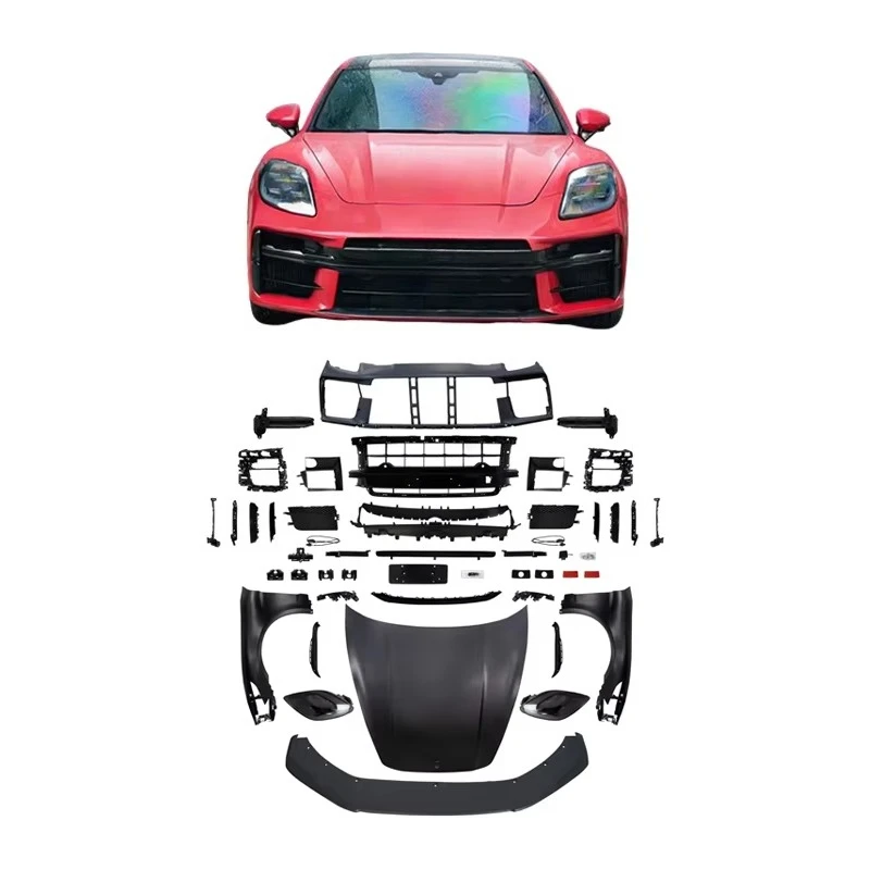 

STLF Tegarry 970 Upgrade 976 Turbo Front Bumper Kit 1:1 PP Protection Decoration Full Set for Porsches Panameras 2010-2017