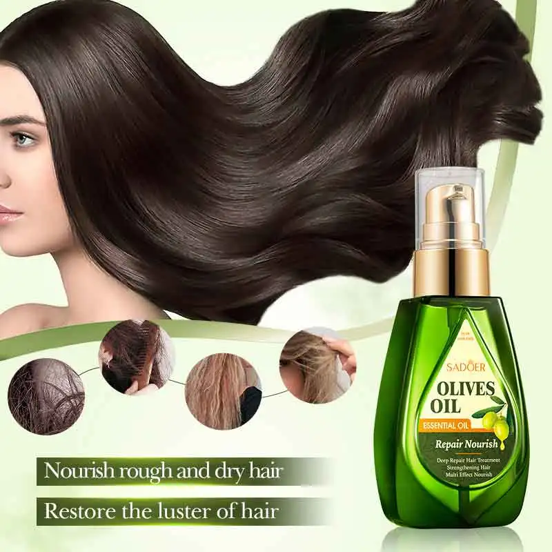 Olive Qihuan Shining Hair Care Essential Oil Soft Hair Conditioner Improves Moisturizing Repair of Solid Breakouts in Hair