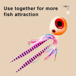 Señuelo de pesca streamer luminoso de silicona para pargo