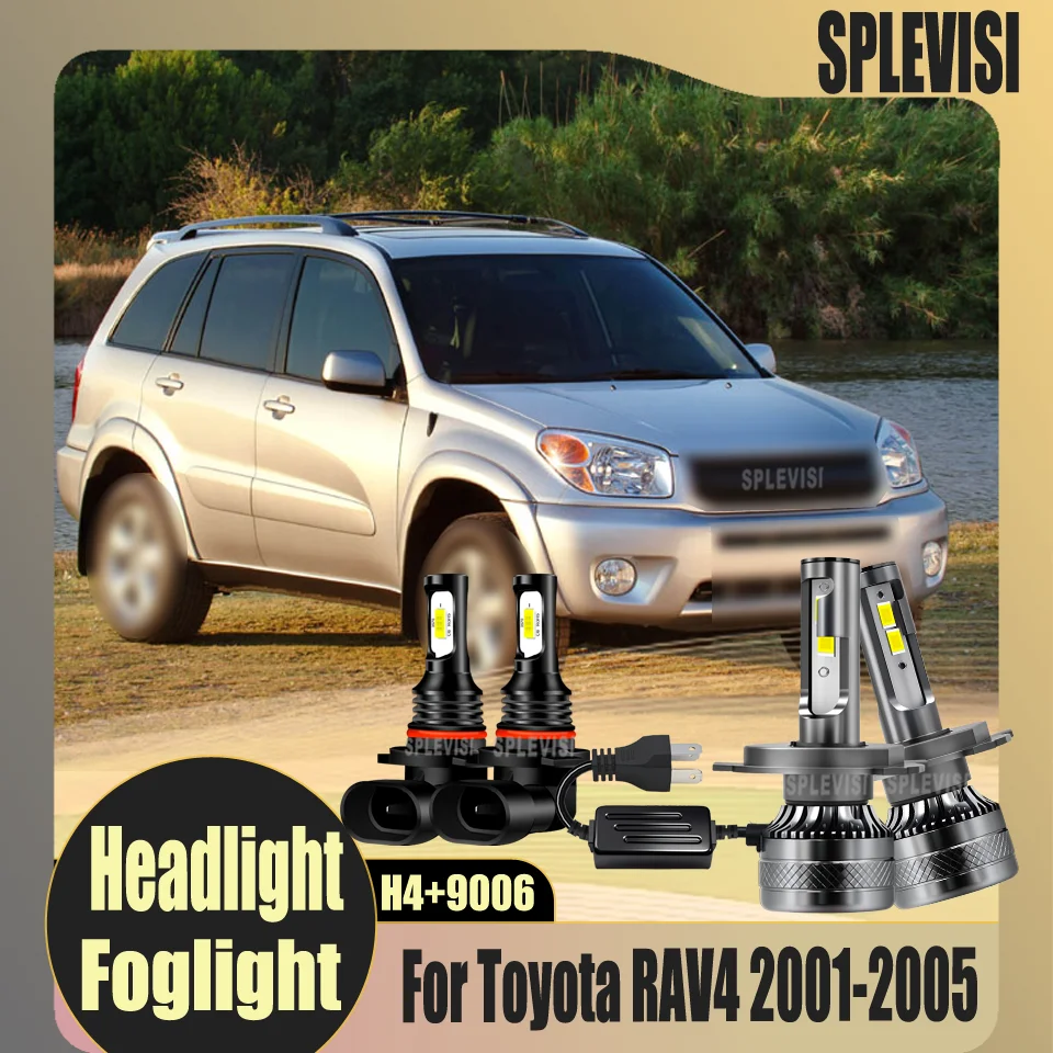 

led H4 9006 Headlight Foglight Night Driving Safety Long lifespan Easy to install For Toyota RAV4 2001 2002 2003 2004 2005