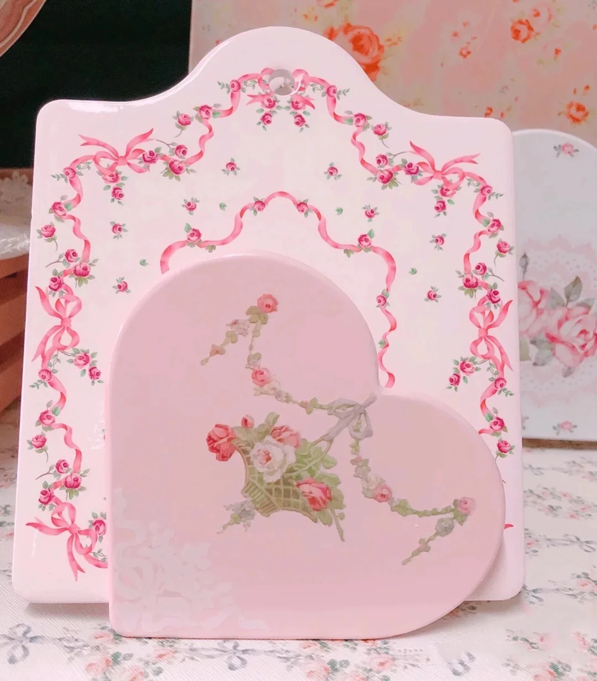Pink Dish rack, kitchen storage organizer for bowls and plates no drilling install, trendy home appliance