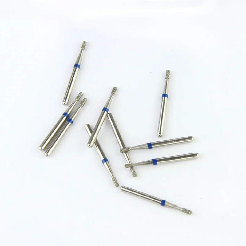 10pcs Lodden Diamond Burs FG RA Drill High Speed Stomatology Department Dentistry Dental Lab Grinding Tools CR-11 DI-41 SO-20