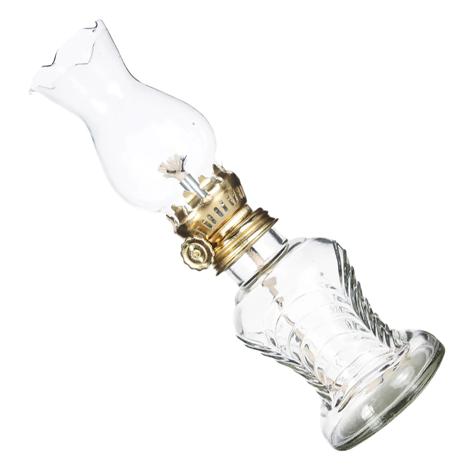 

Stylish Glass Lamp Detachable Shade Easy Install Retro Home Lighting Oil Lamp Lamps Oil Lamps for Indoor Use