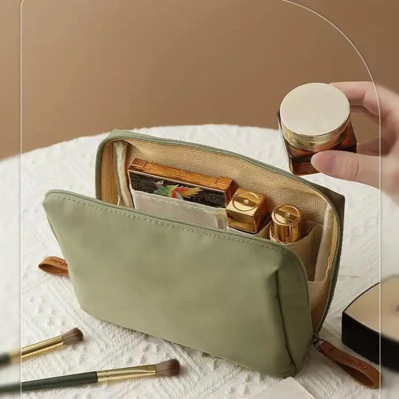 Kawaii Foldable Makeup Bag, Portable Travel Cosmetic Pouch, Mini Toiletry Coin Purse Storage Organizer Gift For Women Girls 1PC
