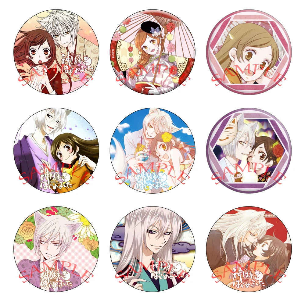 Anime Kamisama Love Kamisama Kiss Cosplay Tomoe Momozono Nanami insignia de dibujos animados broche Pins accesorios regalos de navidad