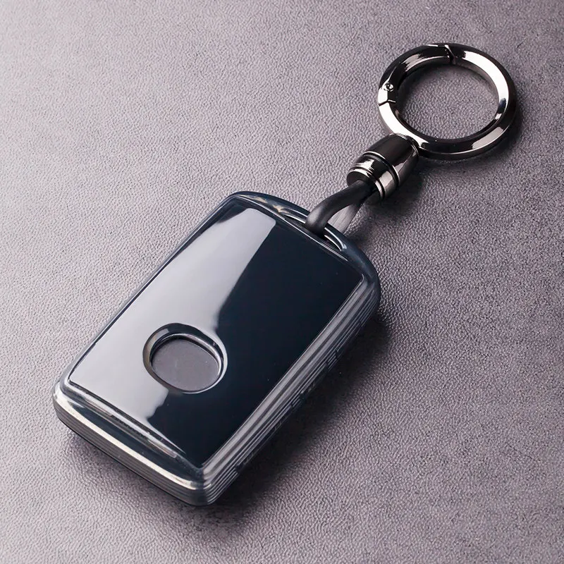 Car Key Case Shell for Mazda 3 Axela CX-30 CX-5 CX-50, Key Fob Protector Cover with Key Ring