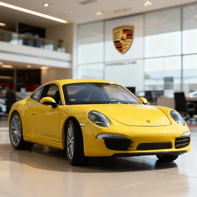 

WELLY 1:24 Porsche 911 CARRERA S 991, легкосплавный автомобиль, литье под давлением и игрушечный транспорт, модель автомобиля, миниатюрная масштабная модель автомобиля, игрушка для детей