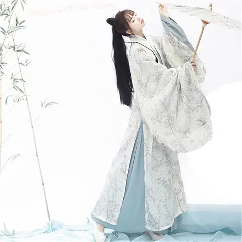 Chinese Traditional Dress for Women Clothing Fairy Hanfu Fashion Clothes Ethnic Style Embroidery Party Stage Show Cosplay