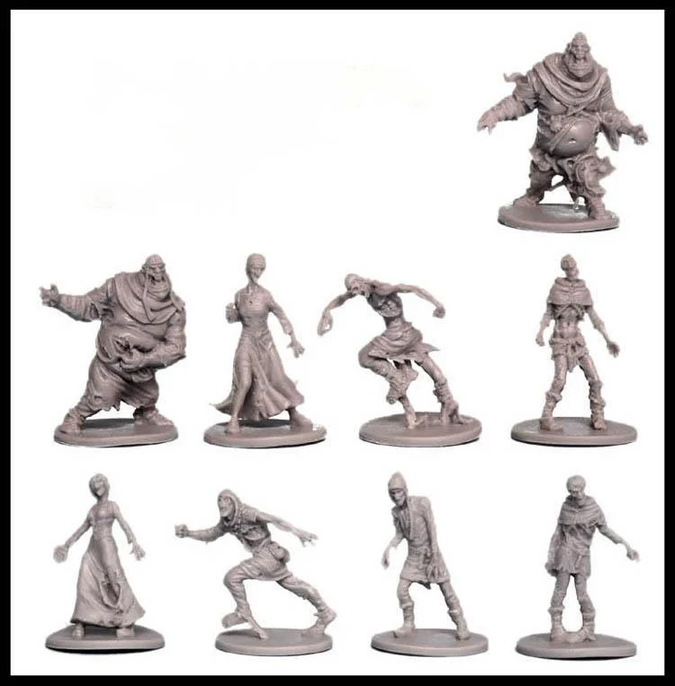 Scale Die-casting Resin Made Board Game Model War Chess Running Group Endless Killing Characters Unpainted