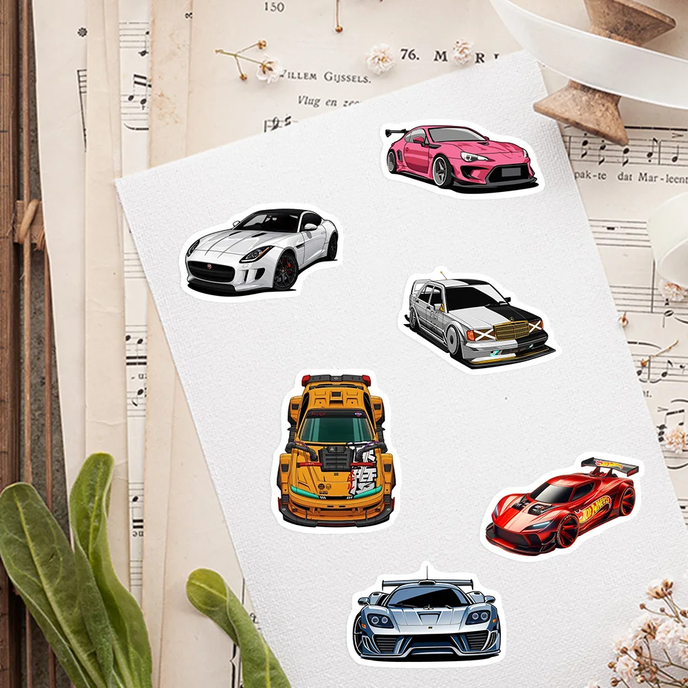 Sports Car JDM Stickers Vinyl Decals Cool Waterproof DIY Gift for Scrapbook Journal Laptop Phone Luggage Bottles Decorative Toys