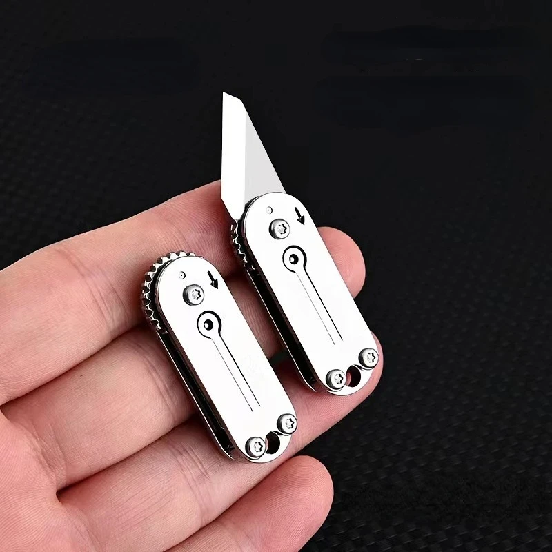 

New Stainless Steel Mini Portable Pocket Knife Pocket Keychain Pendant Open Box Express Knife