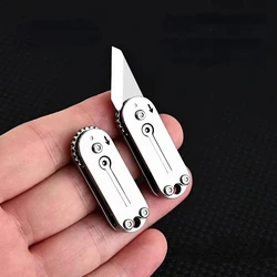 New Stainless Steel Mini Portable Pocket Knife Pocket Keychain Pendant Open Box Express Knife