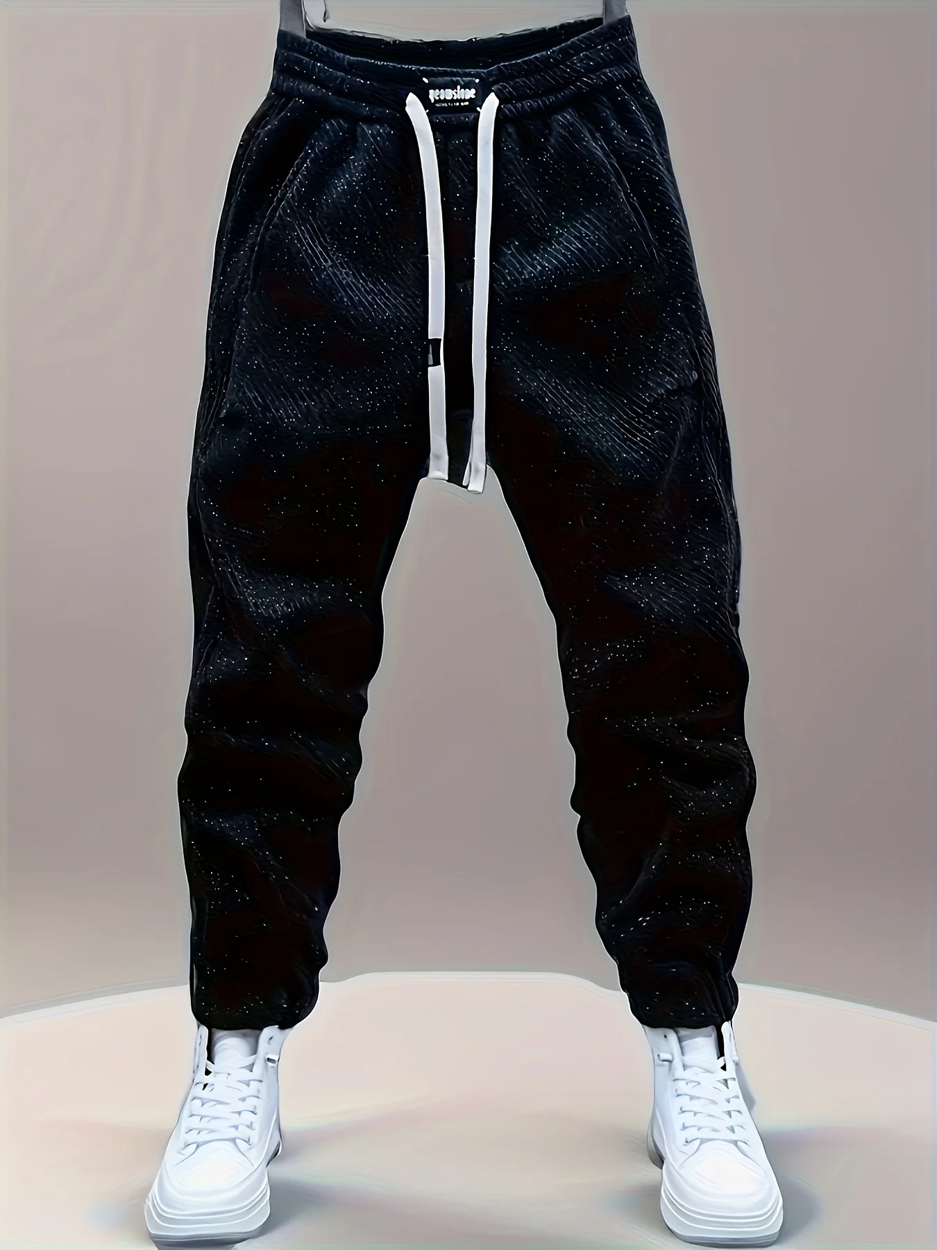 

Новые модные мужские брюки, повседневные универсальные брюки, брюки до щиколотки с эластичным поясом, осенние и зимние теплые брюки, модные спортивные штаны.