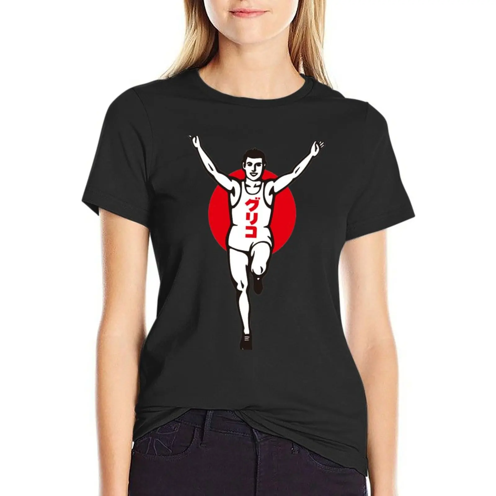 

Glico Running Man T-Shirt aesthetic clothes heavyweights anime clothes female Woman T-shirts