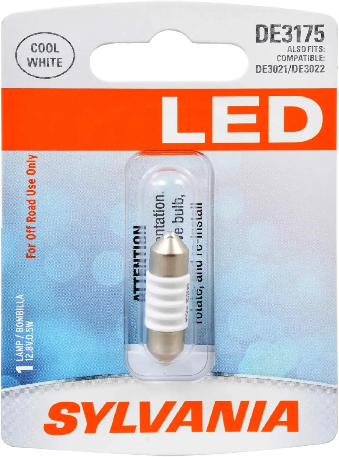 

DE3175 31mm Festoon LED White Mini Bulb - Bright LED Bulb, Ideal for Interior Lighting - Map, Dome, Cargo and License Plate (Con