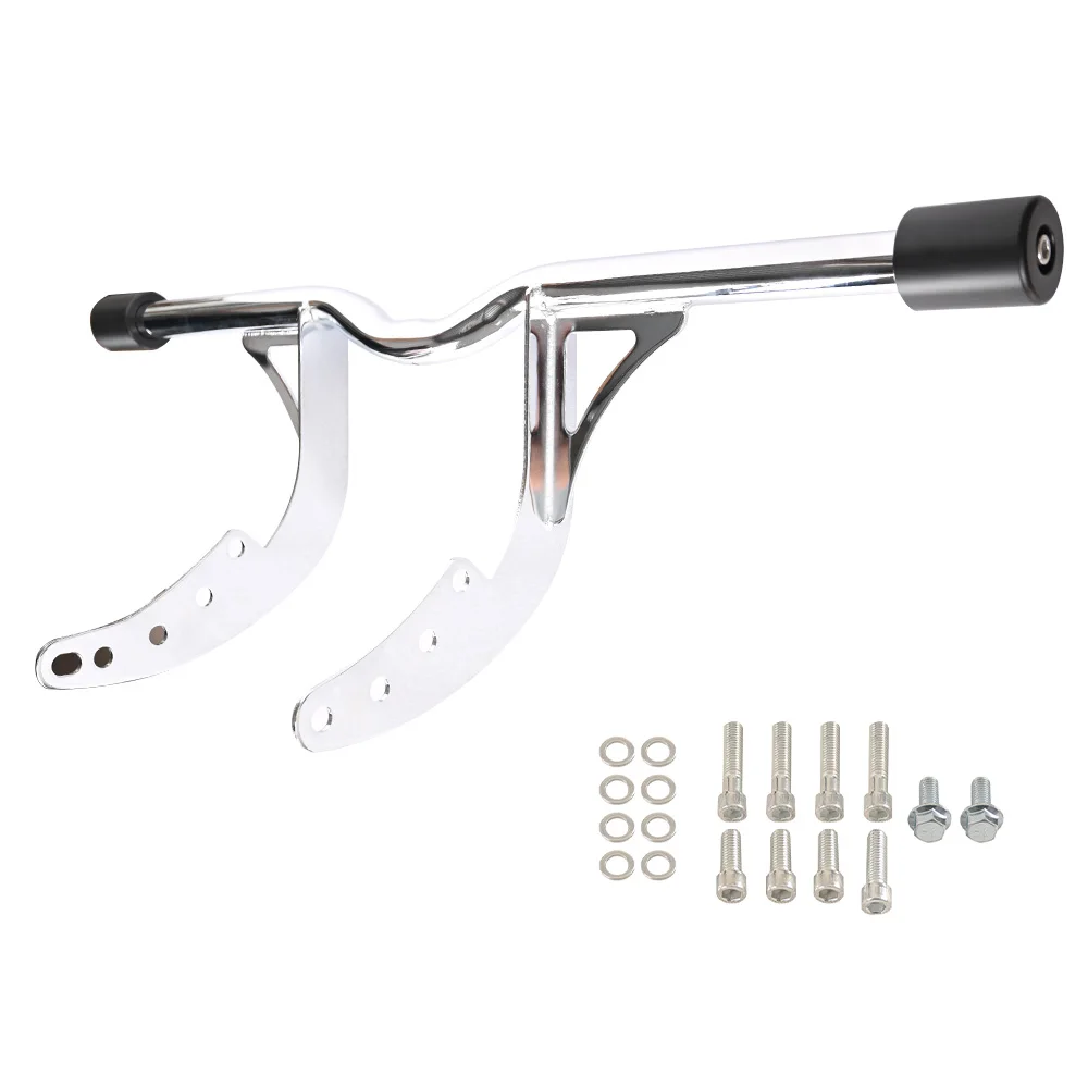 

Motorcycle Parts Chrome Club Style Front Crash Bar with Mid Control Protector Pumper for Harley Davidson Softail 2018-2025