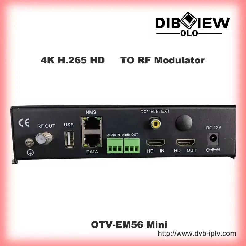 4K 50/60P HDMI-compatible H264 H265 DVB-C DVBT ISDB-T ATSC RF Encoder Modulator